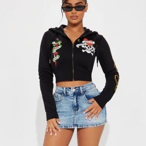 Ed Hardy Love Kills Zip Hoodie